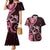 New Zealand Valentine Couples Matching Mermaid Dress and Hawaiian Shirt Aroha Sweet Pink Piwakawaka