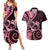 New Zealand Valentine Couples Matching Summer Maxi Dress and Hawaiian Shirt Aroha Sweet Pink Piwakawaka