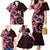 New Zealand Valentine Family Matching Mermaid Dress and Hawaiian Shirt Aroha Sweet Pink Piwakawaka