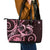 New Zealand Valentine Leather Tote Bag Aroha Sweet Pink Piwakawaka