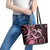 New Zealand Valentine Leather Tote Bag Aroha Sweet Pink Piwakawaka