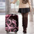 New Zealand Valentine Luggage Cover Aroha Sweet Pink Piwakawaka