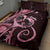 New Zealand Valentine Quilt Bed Set Aroha Sweet Pink Piwakawaka