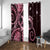 New Zealand Valentine Window Curtain Aroha Sweet Pink Piwakawaka