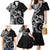 New Zealand Valentine Family Matching Mermaid Dress and Hawaiian Shirt Aroha Gray Piwakawaka