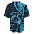 New Zealand Valentine Baseball Jersey Aroha Cyan Piwakawaka