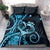 New Zealand Valentine Bedding Set Aroha Cyan Piwakawaka