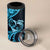 New Zealand Valentine 4 in 1 Can Cooler Tumbler Aroha Cyan Piwakawaka