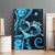 New Zealand Valentine Canvas Wall Art Aroha Cyan Piwakawaka