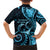 New Zealand Valentine Hawaiian Shirt Aroha Cyan Piwakawaka