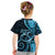 New Zealand Valentine Kid T Shirt Aroha Cyan Piwakawaka