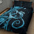 New Zealand Valentine Quilt Bed Set Aroha Cyan Piwakawaka