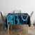 New Zealand Valentine Tablecloth Aroha Cyan Piwakawaka