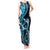 New Zealand Valentine Tank Maxi Dress Aroha Cyan Piwakawaka