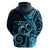 New Zealand Valentine Zip Hoodie Aroha Cyan Piwakawaka