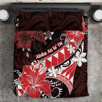 Hawaii Valentine Day Bedding Set Polynesian Hibiscus Art Style Red LT05 Red - Polynesian Pride