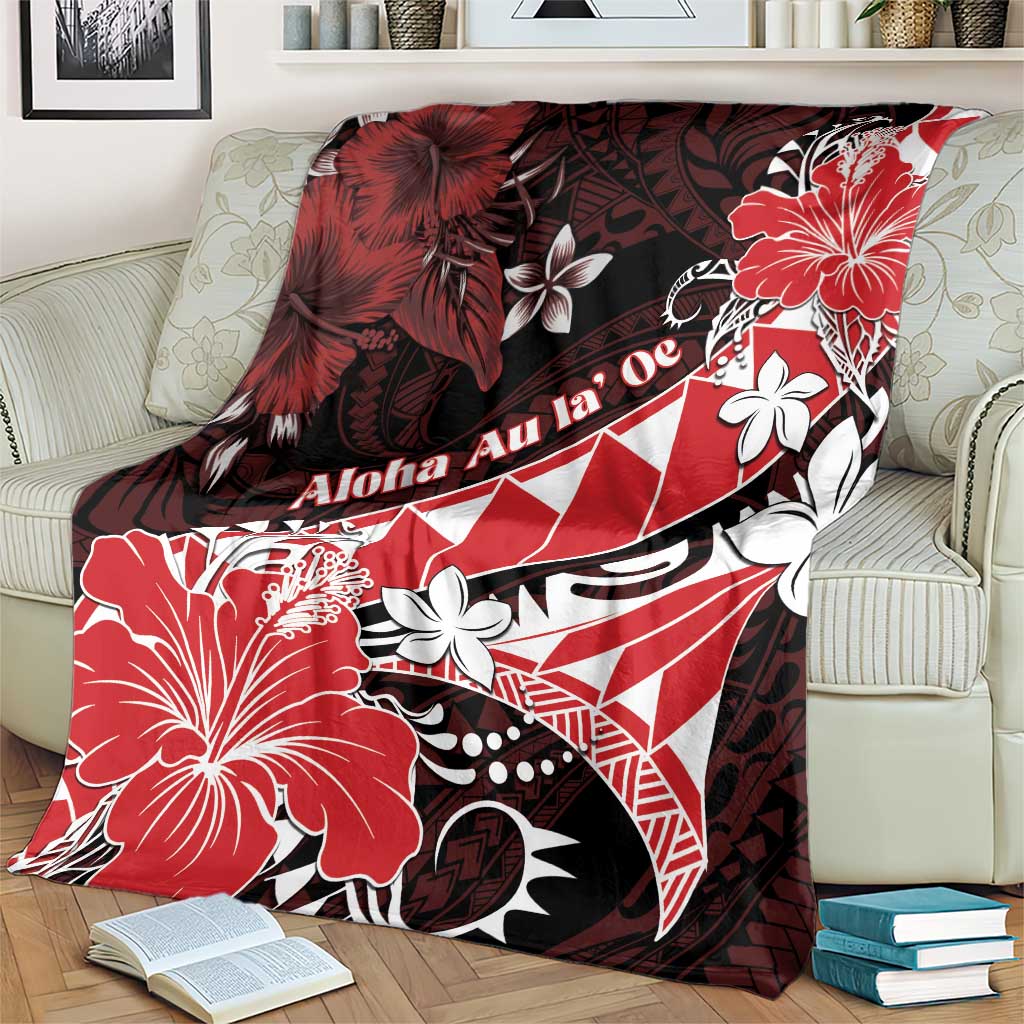 Hawaii Valentine Day Blanket Polynesian Hibiscus Art Style Red LT05 - Polynesian Pride