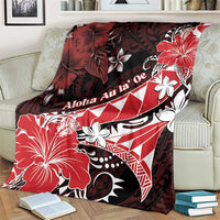 Hawaii Valentine Day Blanket Polynesian Hibiscus Art Style Red LT05 - Polynesian Pride