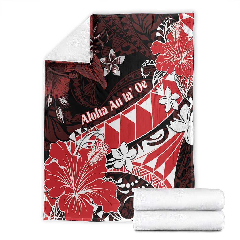 Hawaii Valentine Day Blanket Polynesian Hibiscus Art Style Red LT05 - Polynesian Pride