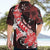 Personalised Hawaii Valentine Day Hawaiian Shirt Polynesian Hibiscus Art Style Red