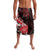 Personalised Hawaii Valentine Day Lavalava Polynesian Hibiscus Art Style Red