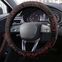 Hawaii Valentine Day Steering Wheel Cover Polynesian Hibiscus Art Style Red LT05 - Polynesian Pride