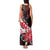 Personalised Hawaii Valentine Day Tank Maxi Dress Polynesian Hibiscus Art Style Red