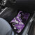 Hawaii Valentine Day Car Mats Polynesian Hibiscus Art Style Purple