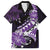 Personalised Hawaii Valentine Day Family Matching Puletasi and Hawaiian Shirt Polynesian Hibiscus Art Style Purple