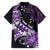 Personalised Hawaii Valentine Day Family Matching Puletasi and Hawaiian Shirt Polynesian Hibiscus Art Style Purple