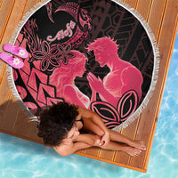 Alofa Samoa Valentine Red Beach Blanket Love Is The Greatest Thing LT05 - Polynesian Pride