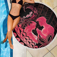 Alofa Samoa Valentine Red Beach Blanket Love Is The Greatest Thing LT05 - Polynesian Pride
