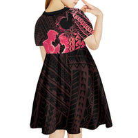 Alofa Samoa Valentine Red Kid Short Sleeve Dress Love Is The Greatest Thing LT05 - Polynesian Pride