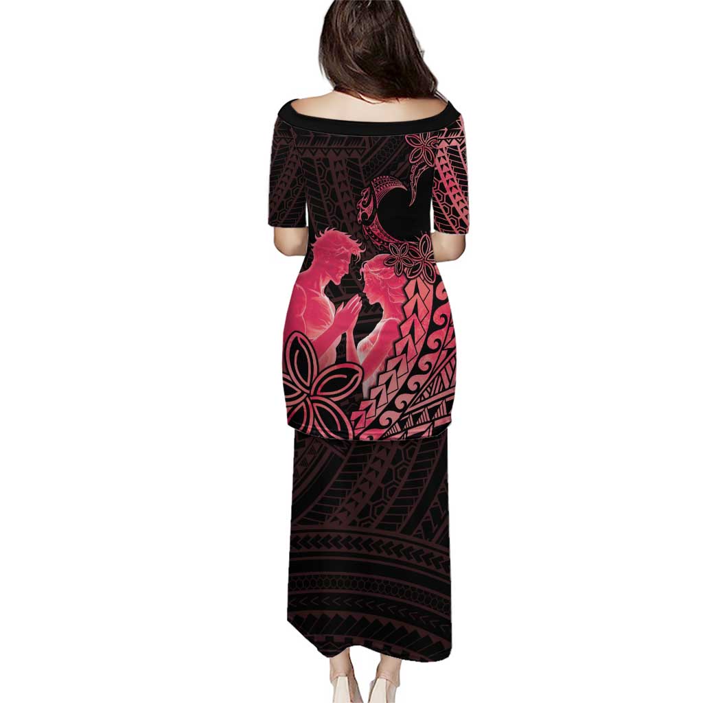 Alofa Samoa Valentine Red Puletasi Love Is The Greatest Thing LT05 - Polynesian Pride