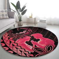 Alofa Samoa Valentine Red Round Carpet Love Is The Greatest Thing LT05 - Polynesian Pride