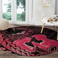 Alofa Samoa Valentine Red Round Carpet Love Is The Greatest Thing LT05 - Polynesian Pride
