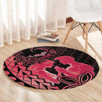 Alofa Samoa Valentine Red Round Carpet Love Is The Greatest Thing LT05 - Polynesian Pride