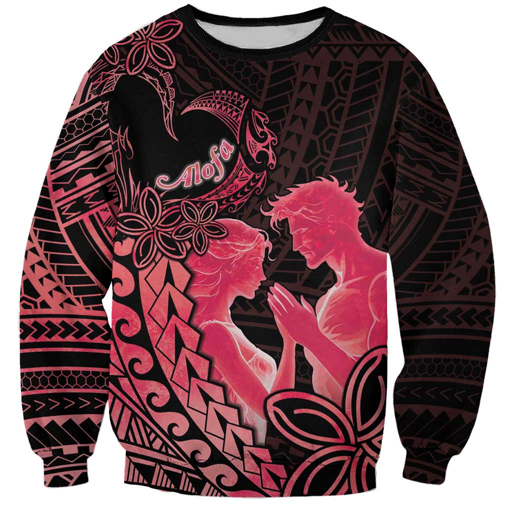 Alofa Samoa Valentine Red Sweatshirt Love Is The Greatest Thing LT05 Unisex Red - Polynesian Pride