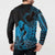 Alofa Samoa Valentine Blue Button Sweatshirt Love Is The Greatest Thing