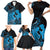 Alofa Samoa Valentine Blue Family Matching Short Sleeve Bodycon Dress and Hawaiian Shirt Love Is The Greatest Thing