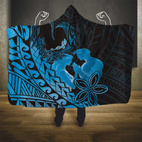 Alofa Samoa Valentine Blue Hooded Blanket Love Is The Greatest Thing LT05 - Polynesian Pride