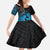 Alofa Samoa Valentine Blue Kid Short Sleeve Dress Love Is The Greatest Thing