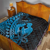 Alofa Samoa Valentine Blue Quilt Love Is The Greatest Thing LT05 - Polynesian Pride