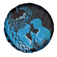 Alofa Samoa Valentine Blue Spare Tire Cover Love Is The Greatest Thing LT05 - Polynesian Pride