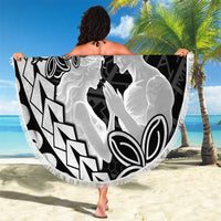 Alofa Samoa Valentine Black Beach Blanket Love Is The Greatest Thing LT05 - Polynesian Pride