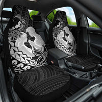 Alofa Samoa Valentine Black Car Seat Cover Love Is The Greatest Thing LT05 One Size Black - Polynesian Pride