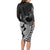 Alofa Samoa Valentine Black Long Sleeve Bodycon Dress Love Is The Greatest Thing