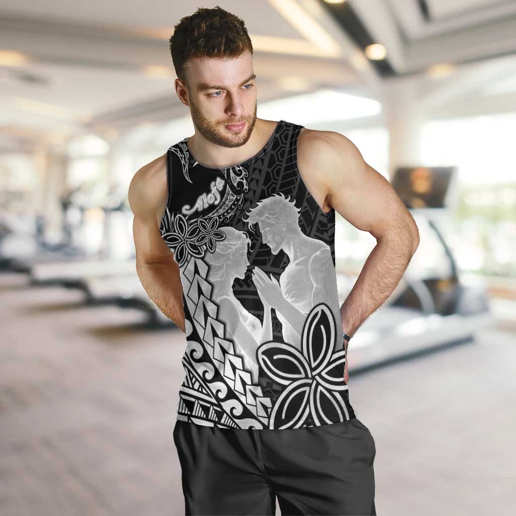 Alofa Samoa Valentine Black Men Tank Top Love Is The Greatest Thing LT05 Black - Polynesian Pride