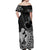 Alofa Samoa Valentine Black Off Shoulder Maxi Dress Love Is The Greatest Thing