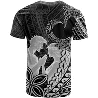 Alofa Samoa Valentine Black T Shirt Love Is The Greatest Thing LT05 - Polynesian Pride